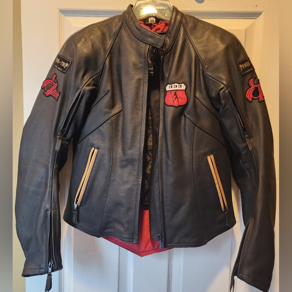 Women's Leather Motorcycle Jacket